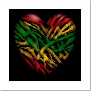 Reggae Heart Posters and Art